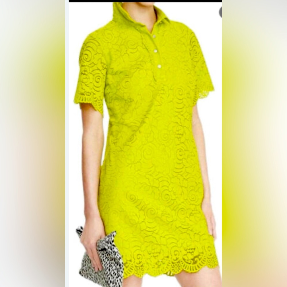 Banana Republic lacy polo-style mini dress
